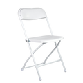White Plastic Folding Chair