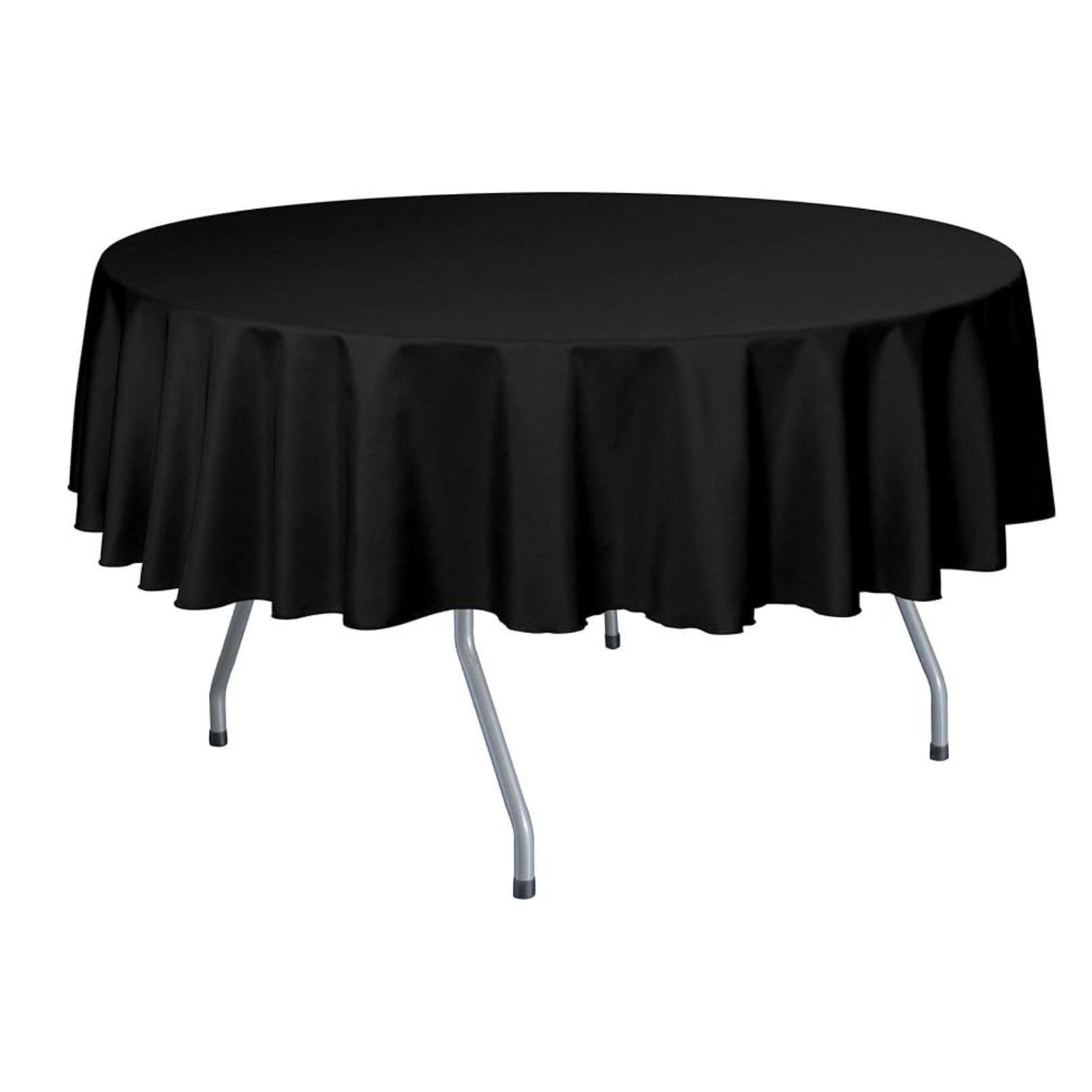 5 Foot Round Black Table Linen